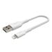 Belkin Lightning kabel, 15cm, bílý - odolný CAA002bt0MWH