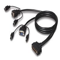 Belkin OmniView Pro3 & Enterprise Series Dual-Port PS/2 KVM Cable 7.5m F1D9400-25