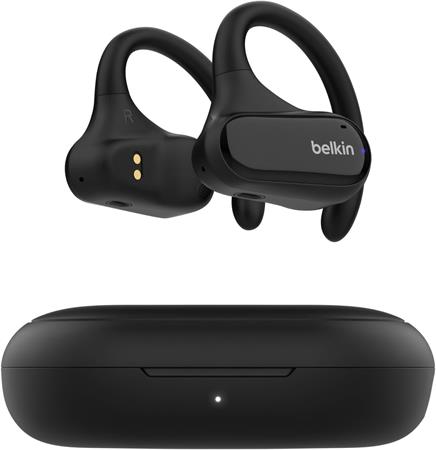 Belkin SOUNDFORM™ ClearFit - Open-Ear Wireless Earbuds - bezdrátová sluchátka, černá AUC013ctBK