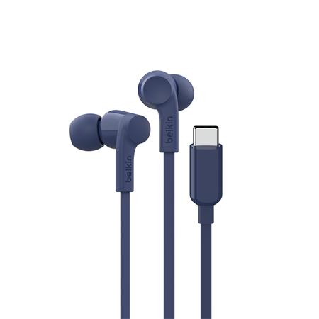 Belkin SOUNDFORM™ Sluchátka s USB-C konektorem, nastavitelný omezovač hlasitosti - modrá G3H0002hqBLV2