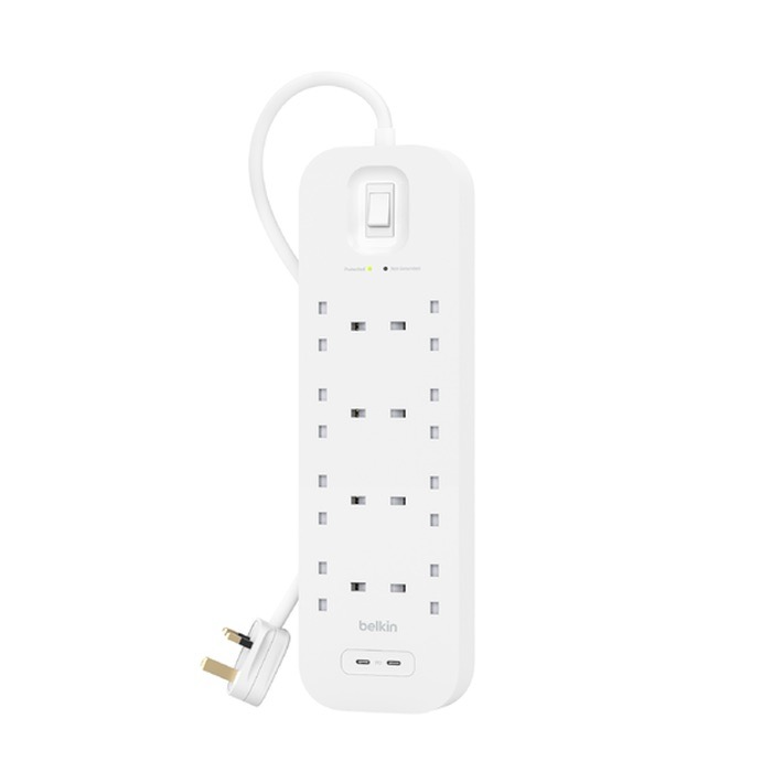 Belkin SURGE 8OT 900J, 30W, Dual USB C SRB004ca2M