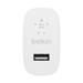 Belkin USB-A domácí nabíječka 12W, bílá + 1m lightning kabel WCA002vf1MWH