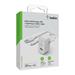 Belkin USB-A domácí nabíječka 12W, bílá + 1m lightning kabel WCA002vf1MWH
