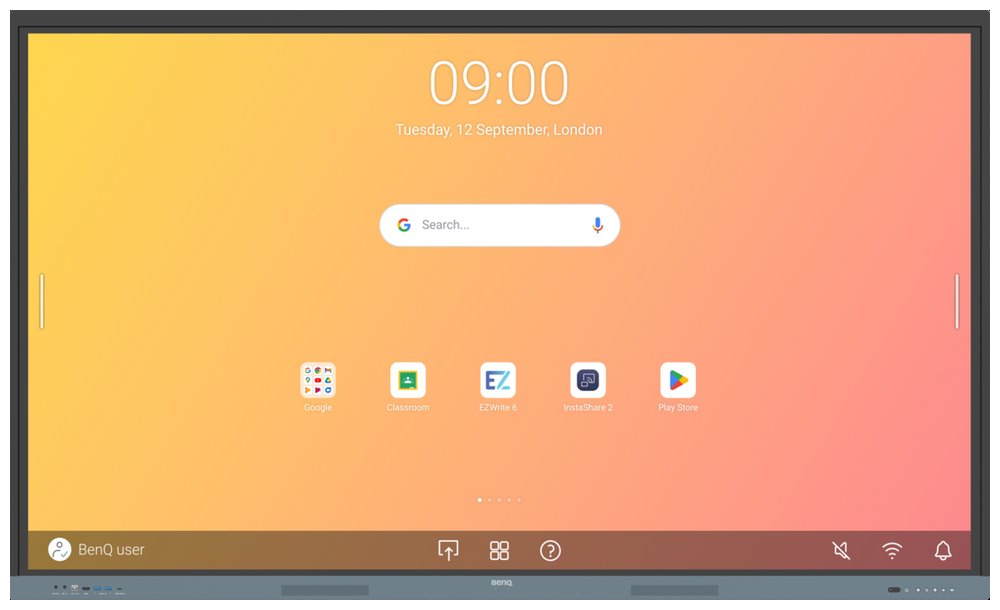 BenQ LCD RE7504 75" IPS Touch/3840 × 2160/1200:1/8ms/450 nits/4xHDMI/DP/SPDIF/repro/Android 13.0 9H.F9FTK.DE4