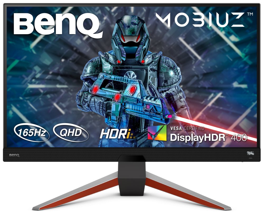 BENQ Mobiuz 27" LED EX2710Q/ 2560x1440/ IPS panel/ 1000:1/ 1ms/ 2x HDMI/ DP/ 165Hz/ repro/ černý 9H.LK4LA.TBE