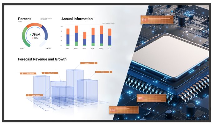 BENQ panel 65" ST6502S/ Smart Signage/ UHD 4K/ provoz 18/7 9H.F88PT.DA2