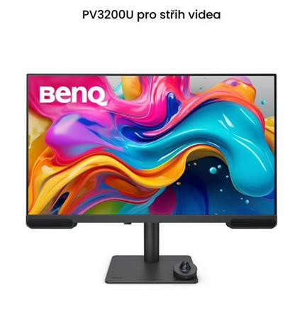 BenQ PV3200U 31,5" IPS/3840x2160/400 nits/1000:1/5ms/3xHDMI/3xUSB/USB-C/Repro/Pivot/Výškově nastavitelné