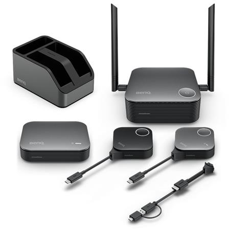 BenQ VS25 InstaShow, USB-C,HDMI (s USB-A), 4K, 64 uživatelů, 2 tlačítka Plug and Play, Bezdrátový prezentač 9H.K0FBY.R0E