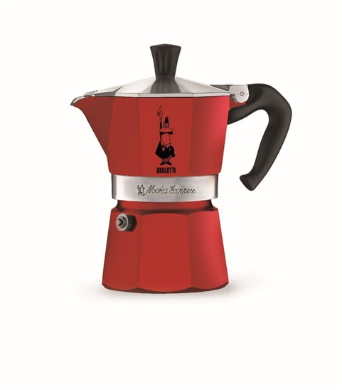 Bialetti Moka Express Červená 1 Šálek 8006363018449