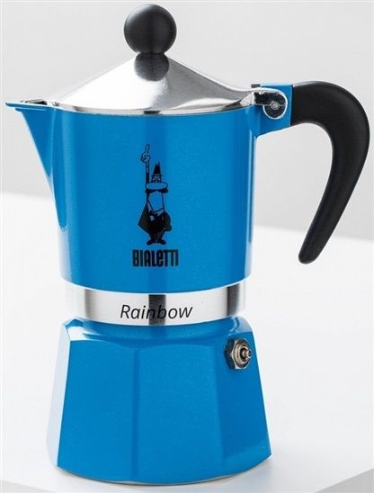 Bialetti Rainbow 6 šálků Světlomodrá 8006363018678