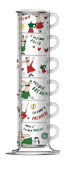 Bialetti SET 6 espres.TRICOLORE 8002617028684