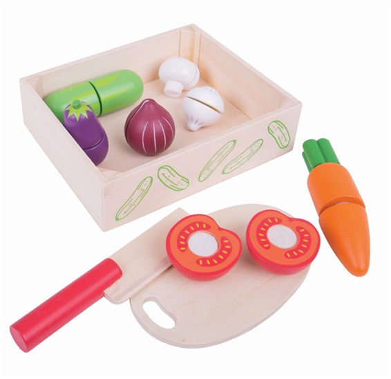 Bigjigs Toys Krájecí zeleniny v krabičce 0691621174739