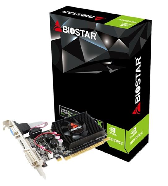 Biostar Video Card NVidia GT610, 2GB/64bit, GDDR3, DVI, HDMI, D-sub, Pcl-e 2.0 GT6102GB