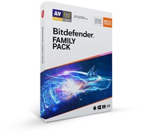 Bitdefender Family pack 2020 - 15 zařízení na 1 rok- BOX FP01ZZCSN1215LEN_BOX