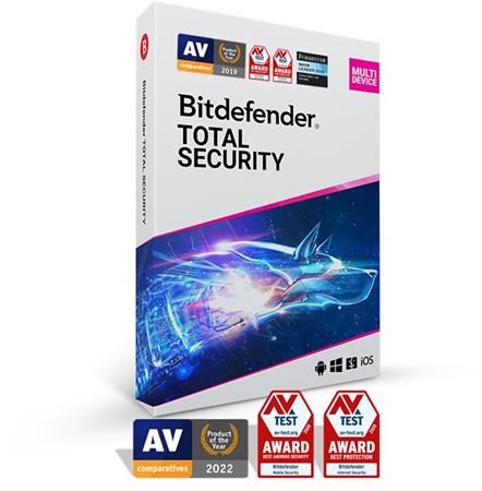 Bitdefender Total Security 2020 5 zařízení na 1 rok TS01ZZCSN1205LEN