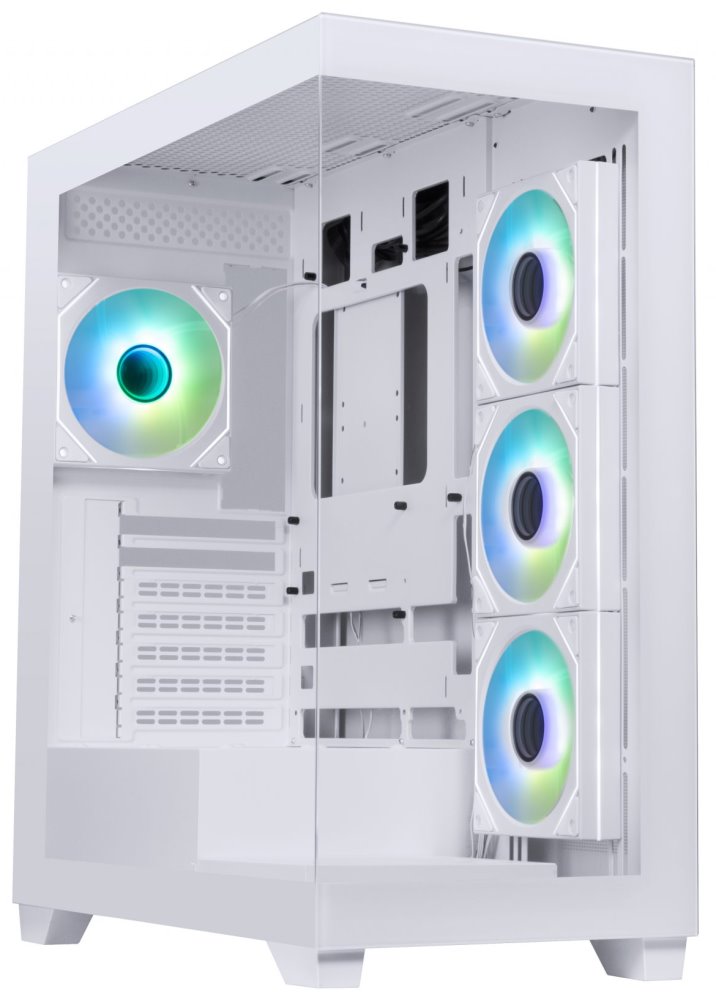 BitFenix skříň CETO / ATX / 4x 120mm ARGB fan / 2x USB 3.0 / USB-C / tvrzené sklo / bílá BFC-CET-500-WWGSK-4A