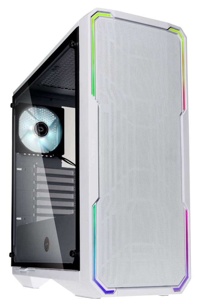BitFenix skříň Enso Mesh / ATX / 2x120mm / 2xUSB 3.0 / ARGB / tvrzené sklo / bílá BFC-ESM-150-WWWGK-RP