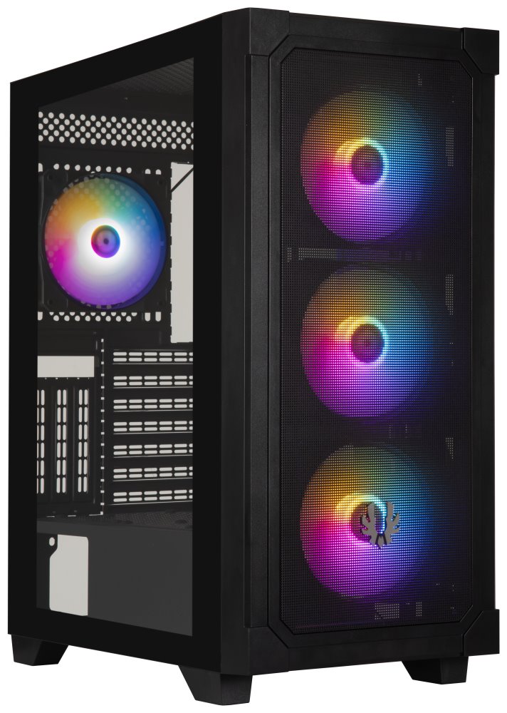 BitFenix skříň Graph ATX / 4x120 mm fan F-RGB / 2xUSB 3.0 / USB 2.0 / černá BFC-GRF-KKGSK-4F