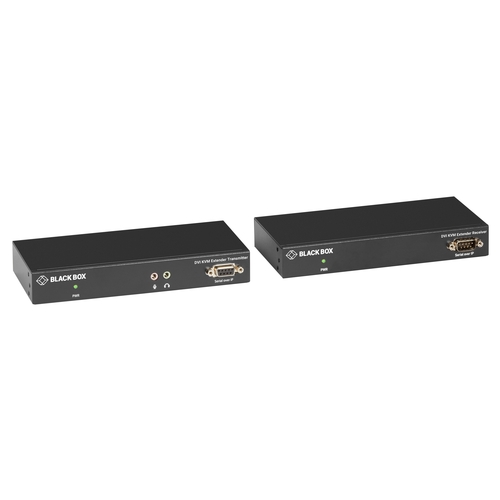 Black Box KVM extender, DVI-D, USB 2.0, audio, ser KVXLC-100-R2
