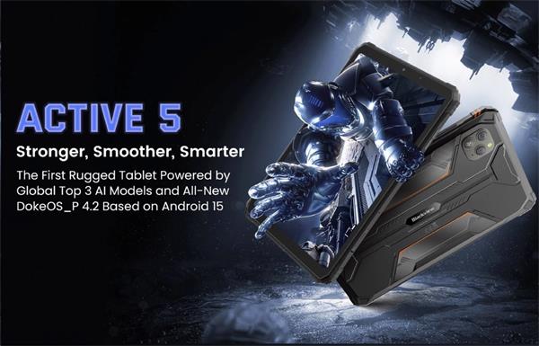 Blackview Active 5 Rugged Tab 8GB/ 128GB, 8,7" FHD, Corning Glass 3, 13MP/16MP, Android 15, Cierny BVACTIVE5_B_EU