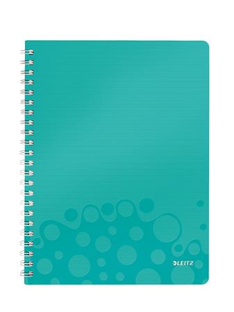Blok Leitz WOW A4, PP, linka, ledově modrá 46370051