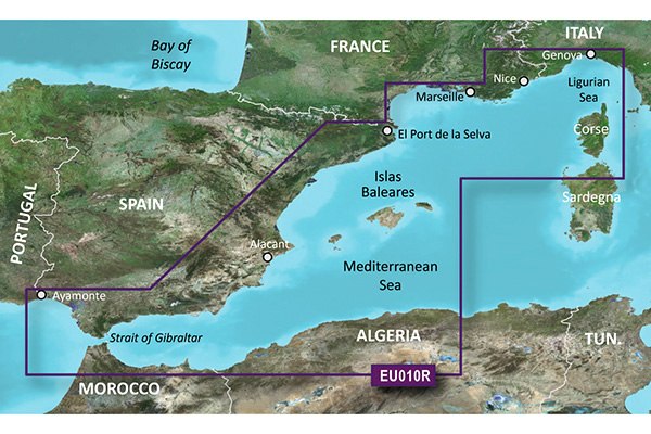 BlueChart G2 Vision Španielsko - Karta VE-U-010R / REGULAR 753759069483