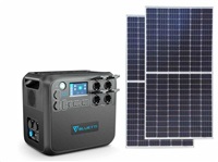 BLUETTI bateriový generátor AC200MAX + 2x solární panel LR6 380 Wp AC2MLR3802X
