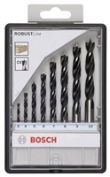 BOSCH 8-dielna súprava špirálových vrtákov do dreva Robust Line 2607010533