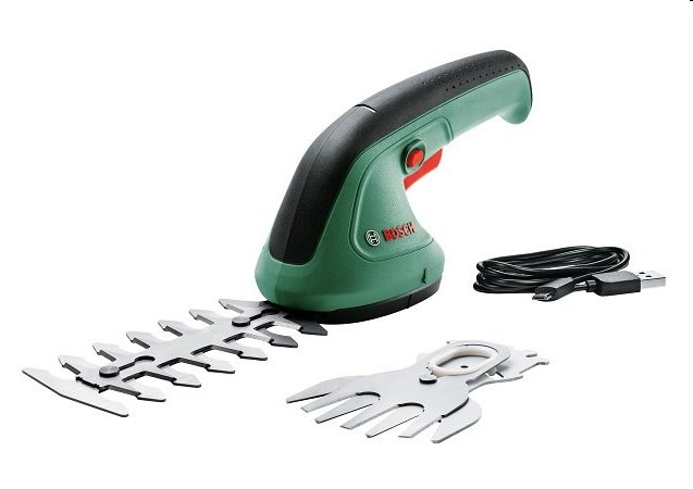 BOSCH Akumulátorové nožnice na trávu a kríky EasyShear USB 0600833303