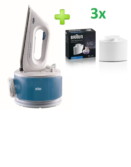 BRAUN IS 2043 BL+ 3x BRSF001 - dárek Parny generator 100000904591