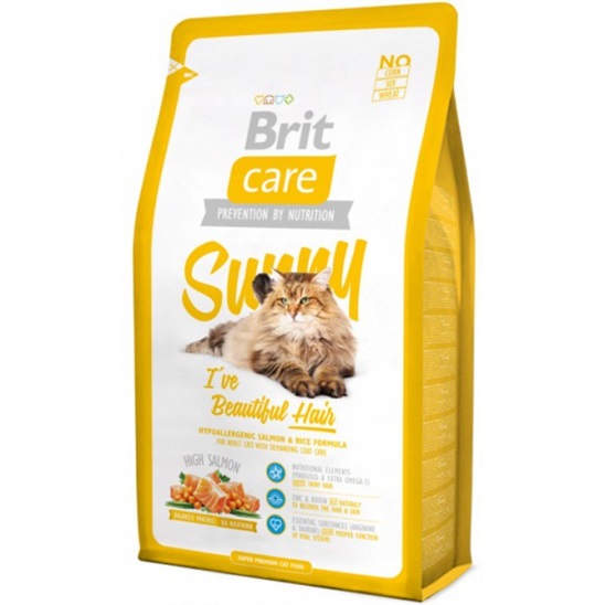 Brit Care Cat Sunny Hair 7Kg 8595602505609