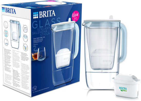 Brita Skleněná konvice 2,5l sv. modrá 4006387120894