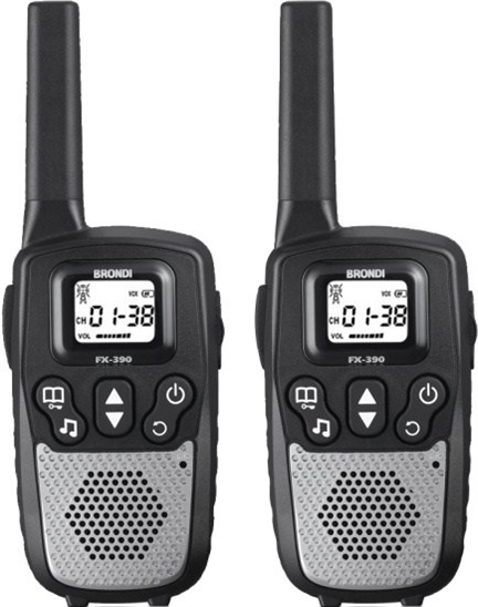 Brondi PMR vysielačky FX-390 TWIN strieborná/čierna BR-FX390K