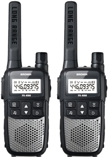Brondi PMR vysielačky FX-490 TWIN čierna/strieborná BR-FX490K