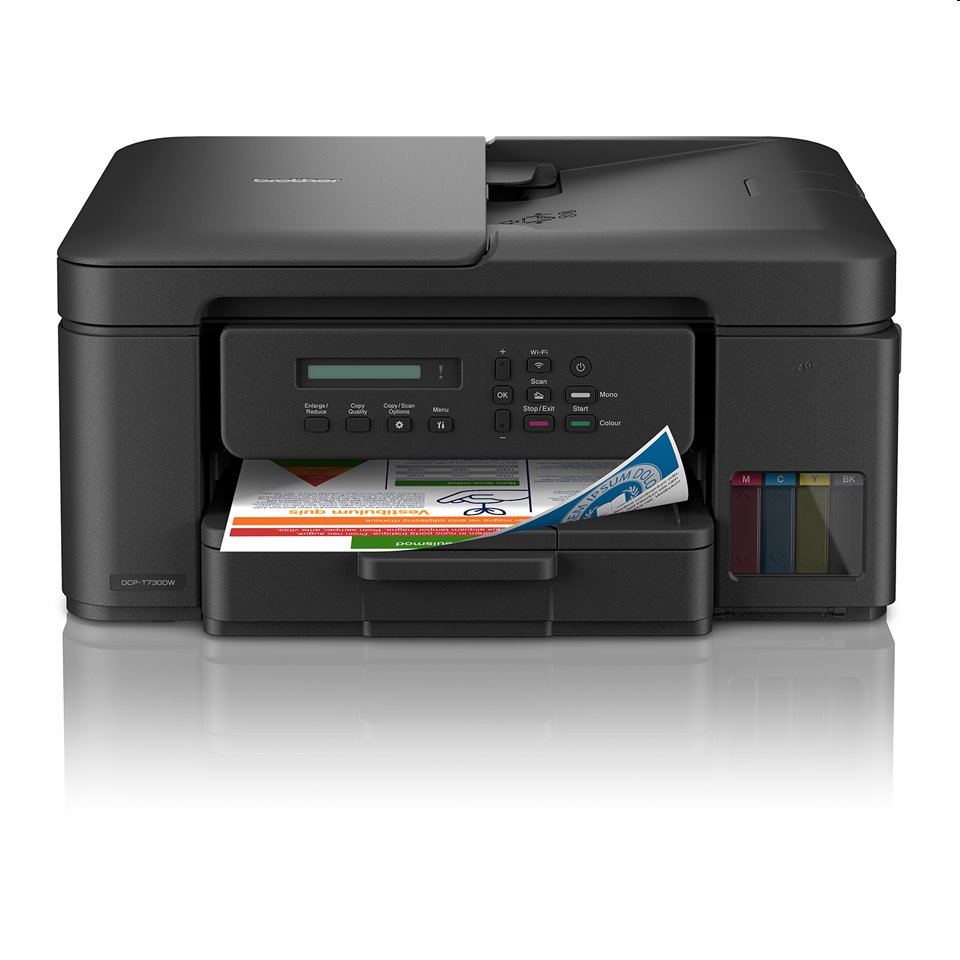 Brother DCP-T730DW, A4 Tank Inkjet MFP, print/scan/copy, 16 obr/min, 1200x6000, USB, WiFi, duplex,ADF