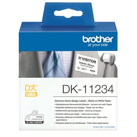Brother - DK-11234 (papírové/visačky - oděv - 260ks) 62x100mm DK11234