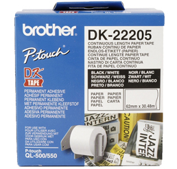 BROTHER DK22205 Continuous Paper Tape (Biela 62mm)