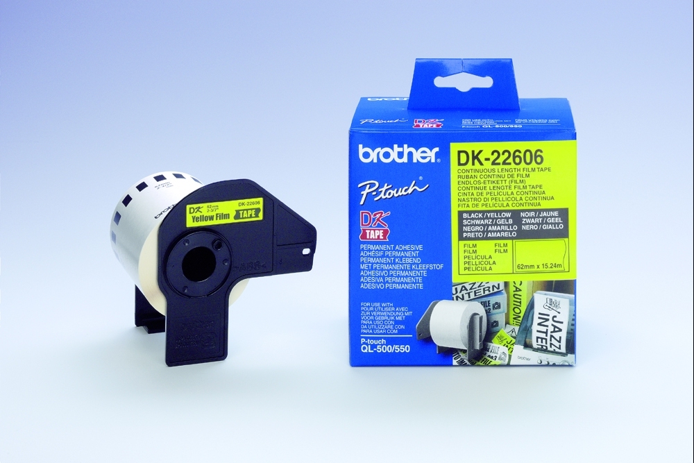 BROTHER DK22606 Continuous Film Tape (Žltá 62mm)