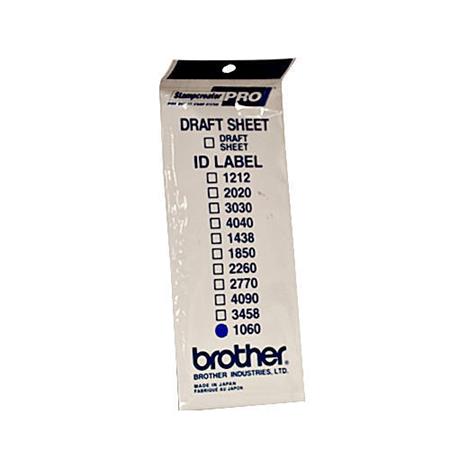 Brother ID-1060, štítek razítka s průhlednou krytkou, 12ks (10x60 mm) ID1060