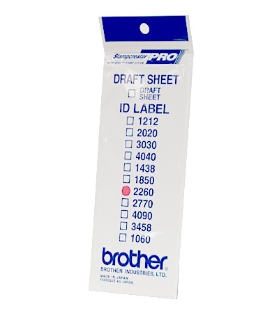 Brother ID-2260, štítek razítka s průhlednou krytkou, 12ks (22x60 mm) ID2260