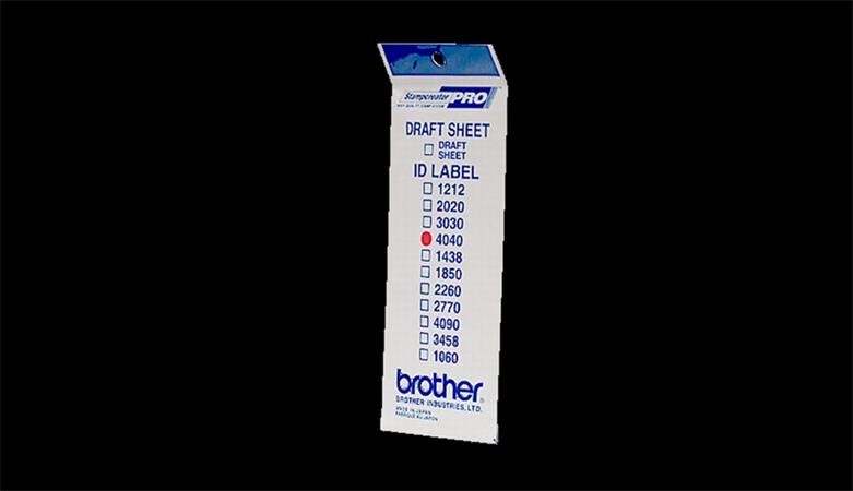 Brother ID-4040, štítek razítka s průhlednou krytkou, 12ks (40x40 mm) ID4040