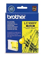 Brother LC-1000Y - Žlutá - originál - inkoustová cartridge - pro Brother DCP-350, 353, 357, 560, 75 LC1000Y