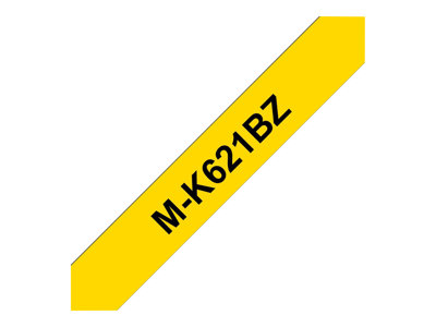 Brother M-K621BZ - Černá na žluté - Role (0,9 cm x 8 m) 1 role nelaminovaná páska - pro P-Touch PT- MK621BZ