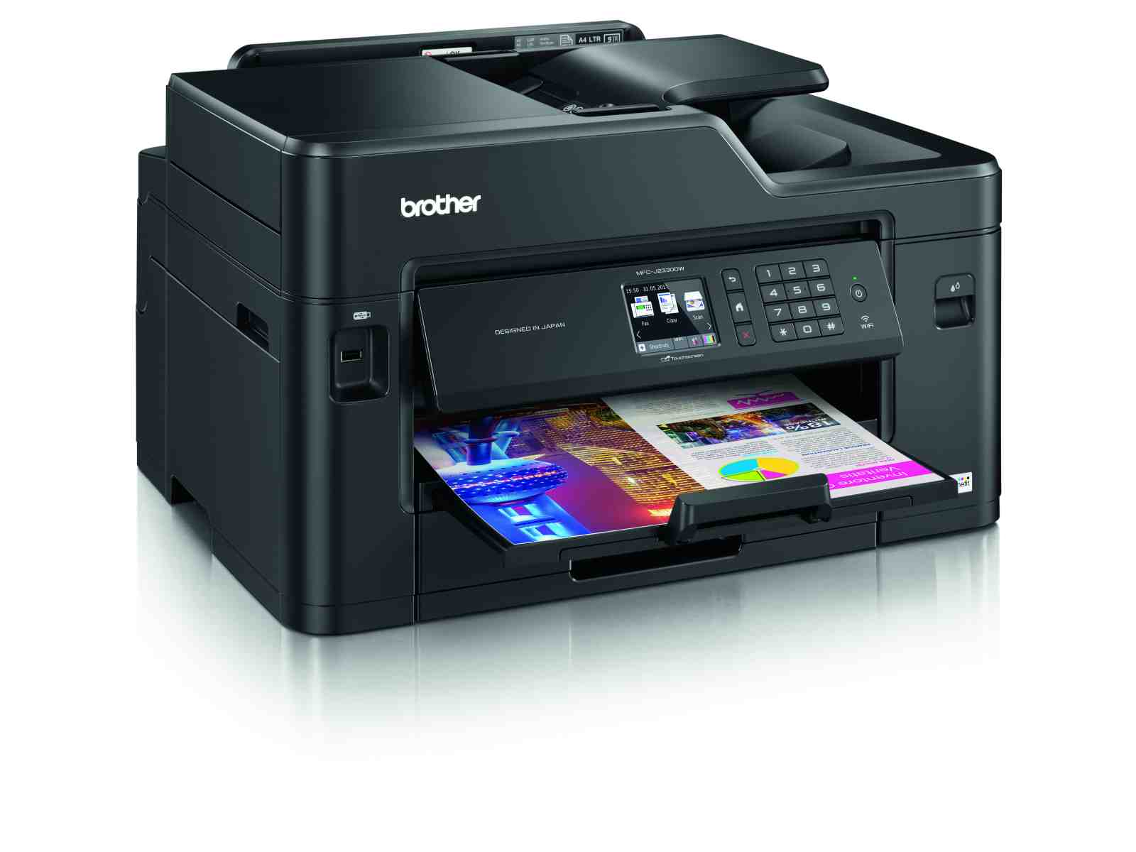 BROTHER multifunkce inkoustová MFC-J2330DW - A3 tisk / A4 SKEN 22ppm 128MB 1200x4800 USB LAN WiFi dup A4 MFCJ2330DWYJ1