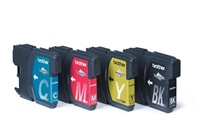 Brother originál ink LC-1100VALBP, CMYK, 450/3x325str., Brother DCP-385C, 585CW, MFC-490CW, výhodné LC1100VALBP