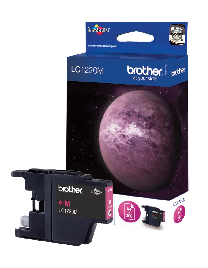 Brother originál ink LC-1220M, magenta, 300str., Brother DCP-J925 DW LC1220M