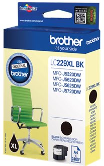Brother originál ink LC-229XL, black, 2400str., 1ks, Brother MFC-J5320DW, MFC-J5620DW, MFC-J5720DW LC229XLBK
