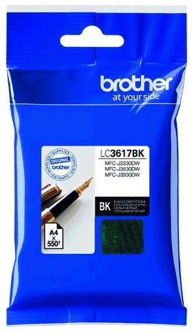 Brother originál ink LC-3617BK, black, 550str., 12,5ml, Brother MFCJ2330, 3530, 3930 LC3617BK