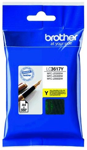 Brother originál ink LC-3617Y, yellow, 550str., Brother MFCJ2330, 3530, 3930 LC3617Y