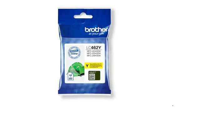 Brother originál ink LC-462Y, yellow, 550str., Brother MFC J2340DW, MFC J3540DW, MFC J3940DW LC462Y
